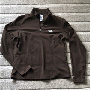 The North Face women’s fleece pullover M brown